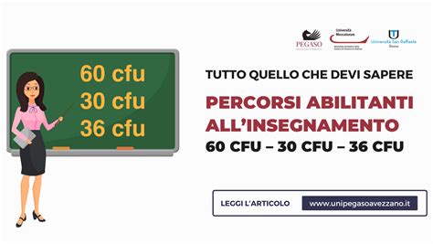 abilitazione all'insegnamento 60 cfu